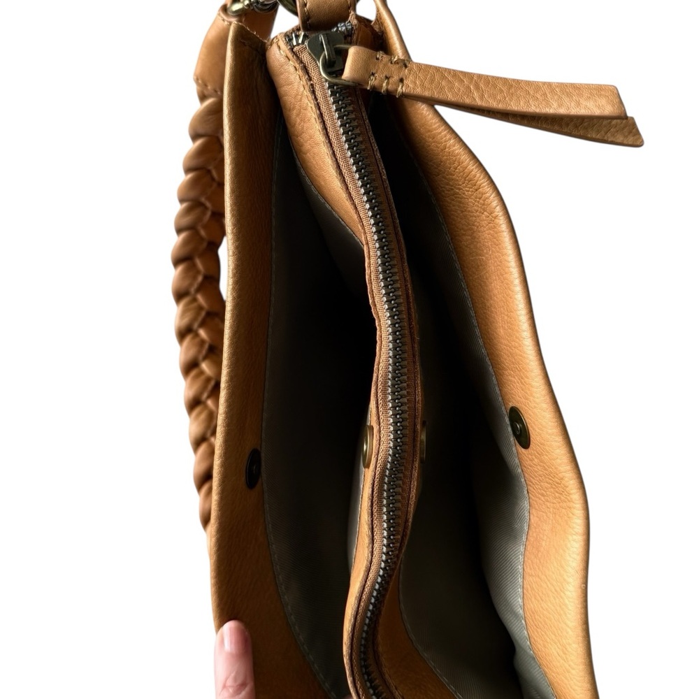 American Leather Co triple entry handbag - Picture 3 of 9